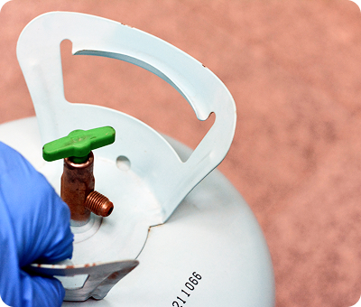 回収されたフロンガス